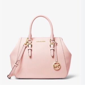 NWT  Genuine Michael Kors Charlotte Blush Satchel Bag MSRP $448